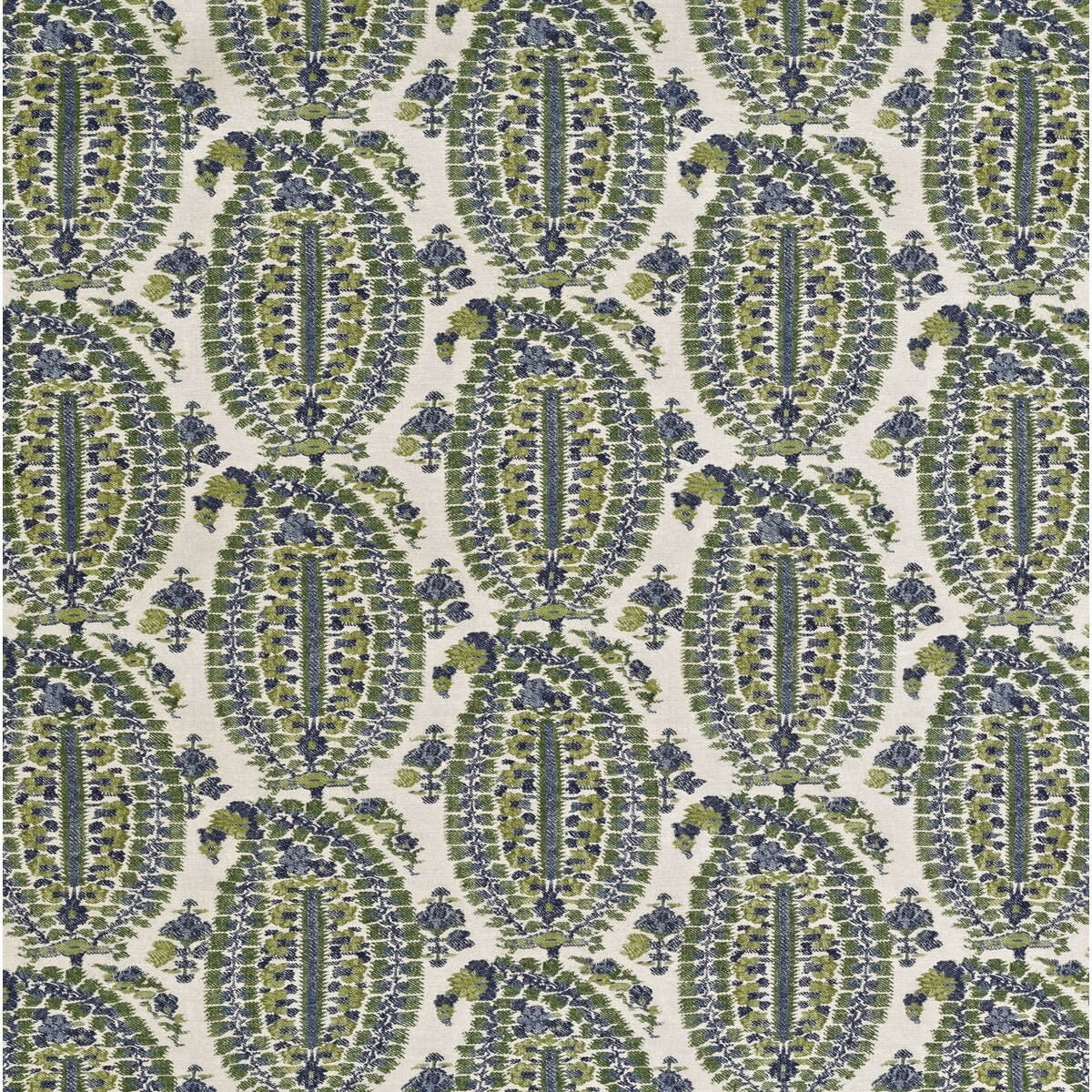 LEE JOFA BFC-3660.523.0 ANOUSHKA BLUE/GREEN Fabric - Eade's Wallpaper