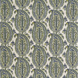 LEE JOFA BFC-3660.523.0 ANOUSHKA BLUE/GREEN Fabric - Eade's Wallpaper