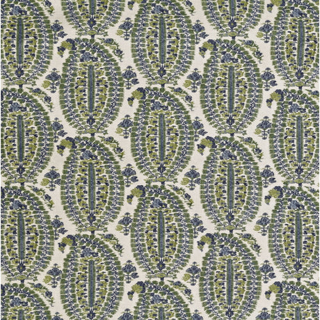 LEE JOFA BFC-3660.523.0 ANOUSHKA BLUE/GREEN Fabric - Eade's Wallpaper
