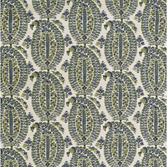 LEE JOFA BFC-3660.523.0 ANOUSHKA BLUE/GREEN Fabric - Eade's Wallpaper