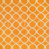 LEE JOFA BFC-3665.12.0 CIRCLES TANGERINE Fabric - Eade's Wallpaper