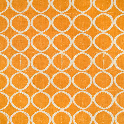 LEE JOFA BFC-3665.12.0 CIRCLES TANGERINE Fabric - Eade's Wallpaper