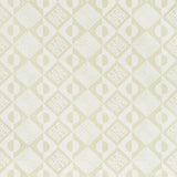 LEE JOFA BFC-3666.1.0 CIRCLES AND SQUARES OFF WHITE Fabric - Eade's Wallpaper