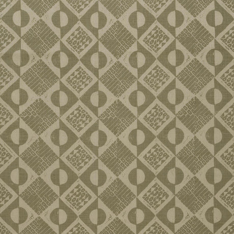 LEE JOFA BFC-3666.113.0 CIRCLES AND SQUARES DOVE Fabric - Eade's Wallpaper
