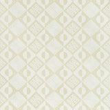 LEE JOFA BFC-3666.1.0 CIRCLES AND SQUARES OFF WHITE Fabric - Eade's Wallpaper