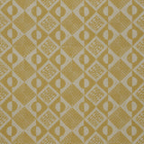 LEE JOFA BFC-3666.40.0 CIRCLES AND SQUARES OCHRE Fabric - Eade's Wallpaper
