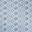 LEE JOFA BFC-3666.5.0 CIRCLES AND SQUARES AZURE Fabric - Eade's Wallpaper