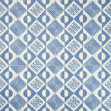 LEE JOFA BFC-3666.5.0 CIRCLES AND SQUARES AZURE Fabric - Eade's Wallpaper