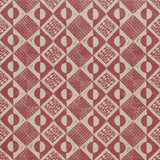 LEE JOFA BFC-3666.717.0 CIRCLES AND SQUARES BERRY Fabric - Eade's Wallpaper