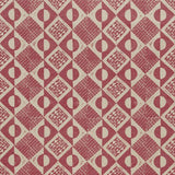 LEE JOFA BFC-3666.717.0 CIRCLES AND SQUARES BERRY Fabric - Eade's Wallpaper