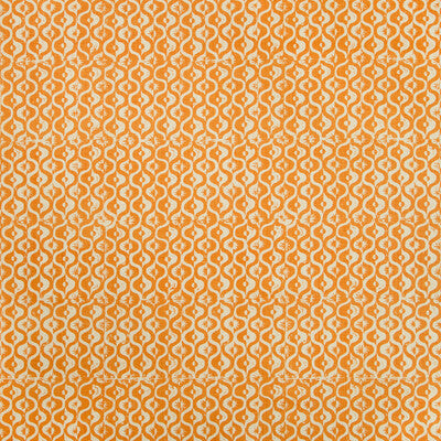 LEE JOFA BFC-3669.12.0 SMALL MEDALLION TANGERINE Fabric - Eade's Wallpaper