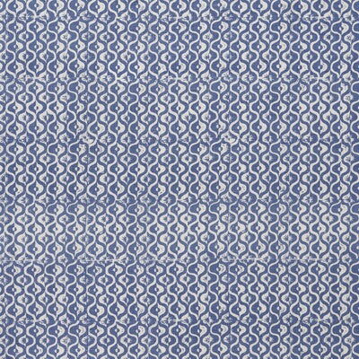 LEE JOFA BFC-3669.5.0 SMALL MEDALLION AZURE Fabric - Eade's Wallpaper