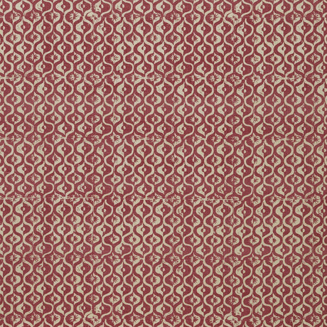 LEE JOFA BFC-3669.717.0 SMALL MEDALLION BERRY Fabric - Eade's Wallpaper