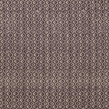 LEE JOFA BFC-3669.909.0 SMALL MEDALLION AUBERGINE Fabric - Eade's Wallpaper