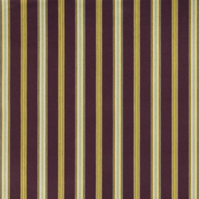 LEE JOFA BFC-3670.909.0 CANFIELD STRIPE AUBERGINE Fabric - Eade's Wallpaper