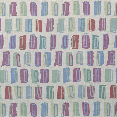 LEE JOFA BFC-3675.57.0 HUDSON BLUE/ROSE Fabric - Eade's Wallpaper