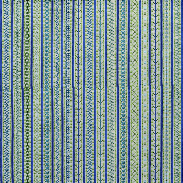 LEE JOFA BFC-3680.530.0 CAPRI BLUE/GREEN Fabric - Eade's Wallpaper