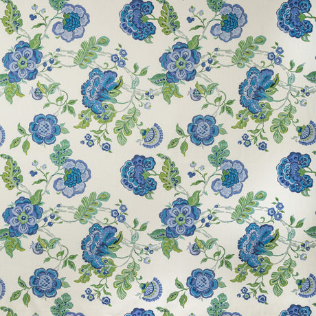 LEE JOFA BFC-3682.530.0 SOMERSET BLUE/GREEN Fabric - Eade's Wallpaper