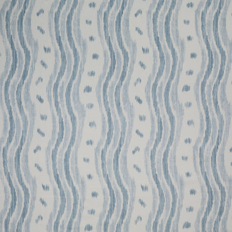 LEE JOFA BFC-3687.1115.0 IKAT STRIPE PALE BLUE Fabric - Eade's Wallpaper