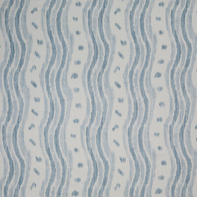 LEE JOFA BFC-3687.1115.0 IKAT STRIPE PALE BLUE Fabric - Eade's Wallpaper