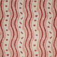 LEE JOFA BFC-3687.917.0 IKAT STRIPE CORAL Fabric - Eade's Wallpaper