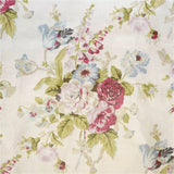 LEE JOFA BFC-3690.73.0 GRENVILLE GLAZED CHINTZ PINK/GREEN Fabric - Eade's Wallpaper