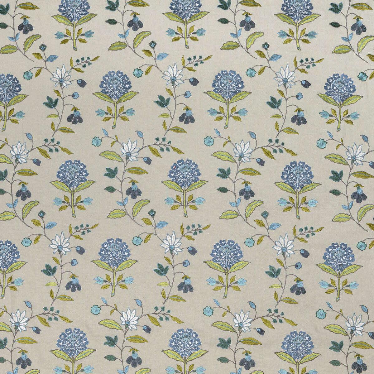 LEE JOFA BFC-3693.523.0 KALLA BLUE/GREEN Fabric - Eade's Wallpaper