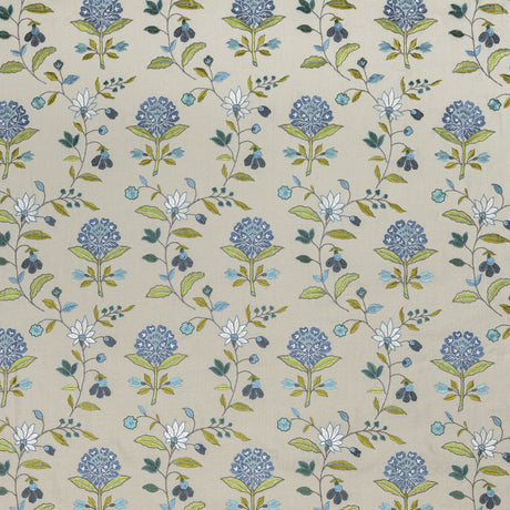 LEE JOFA BFC-3693.523.0 KALLA BLUE/GREEN Fabric - Eade's Wallpaper