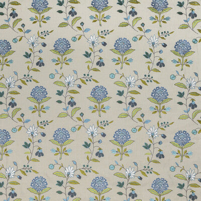 LEE JOFA BFC-3693.523.0 KALLA BLUE/GREEN Fabric - Eade's Wallpaper