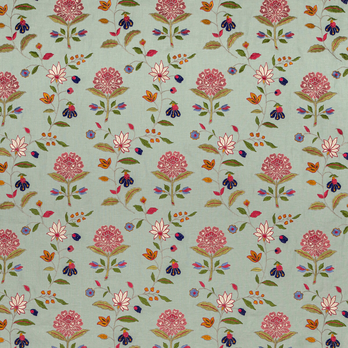 LEE JOFA BFC-3693.73.0 KALLA PINK/GREEN Fabric - Eade's Wallpaper
