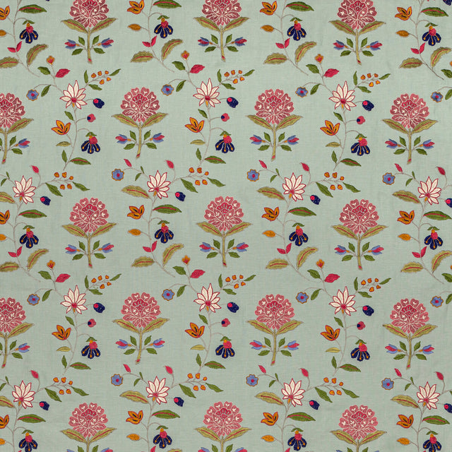 LEE JOFA BFC-3693.73.0 KALLA PINK/GREEN Fabric - Eade's Wallpaper