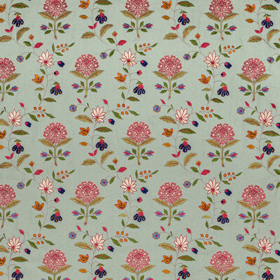 LEE JOFA BFC-3693.73.0 KALLA PINK/GREEN Fabric - Eade's Wallpaper
