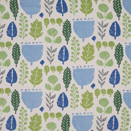 LEE JOFA BFC-3696.523.0 CROSBY BLUE/GREEN Fabric - Eade's Wallpaper