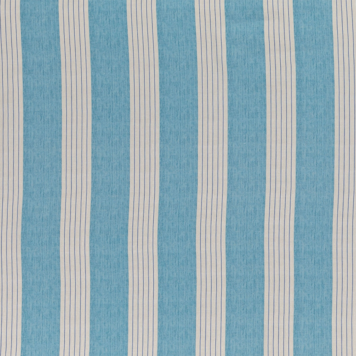 LEE JOFA BFC-3697.13.0 LAMBERT STRIPE AQUA Fabric - Eade's Wallpaper