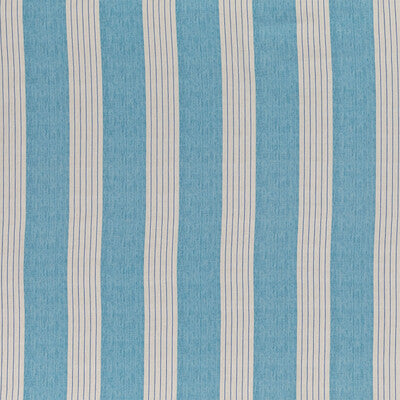 LEE JOFA BFC-3697.13.0 LAMBERT STRIPE AQUA Fabric - Eade's Wallpaper