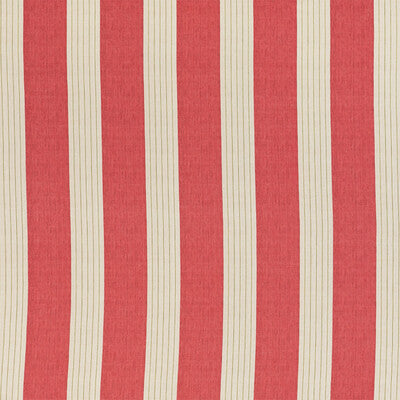LEE JOFA BFC-3697.19.0 LAMBERT STRIPE RED Fabric - Eade's Wallpaper