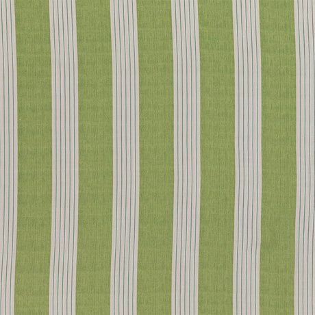 LEE JOFA BFC-3697.3.0 LAMBERT STRIPE GREEN Fabric - Eade's Wallpaper