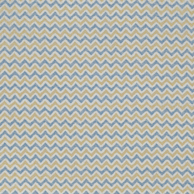 LEE JOFA BFC-3698.514.0 BABY COLEBROOK BLUE/YELLOW Fabric - Eade's Wallpaper