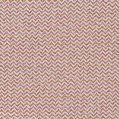 LEE JOFA BFC-3698.712.0 BABY COLEBROOK PINK/ORANGE Fabric - Eade's Wallpaper
