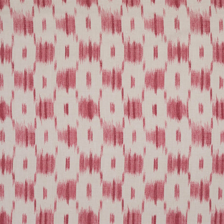 LEE JOFA BFC-3702.197.0 IKAT CHECK ROSE Fabric - Eade's Wallpaper
