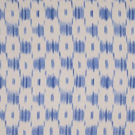 LEE JOFA BFC-3702.505.0 IKAT CHECK BLUE Fabric - Eade's Wallpaper