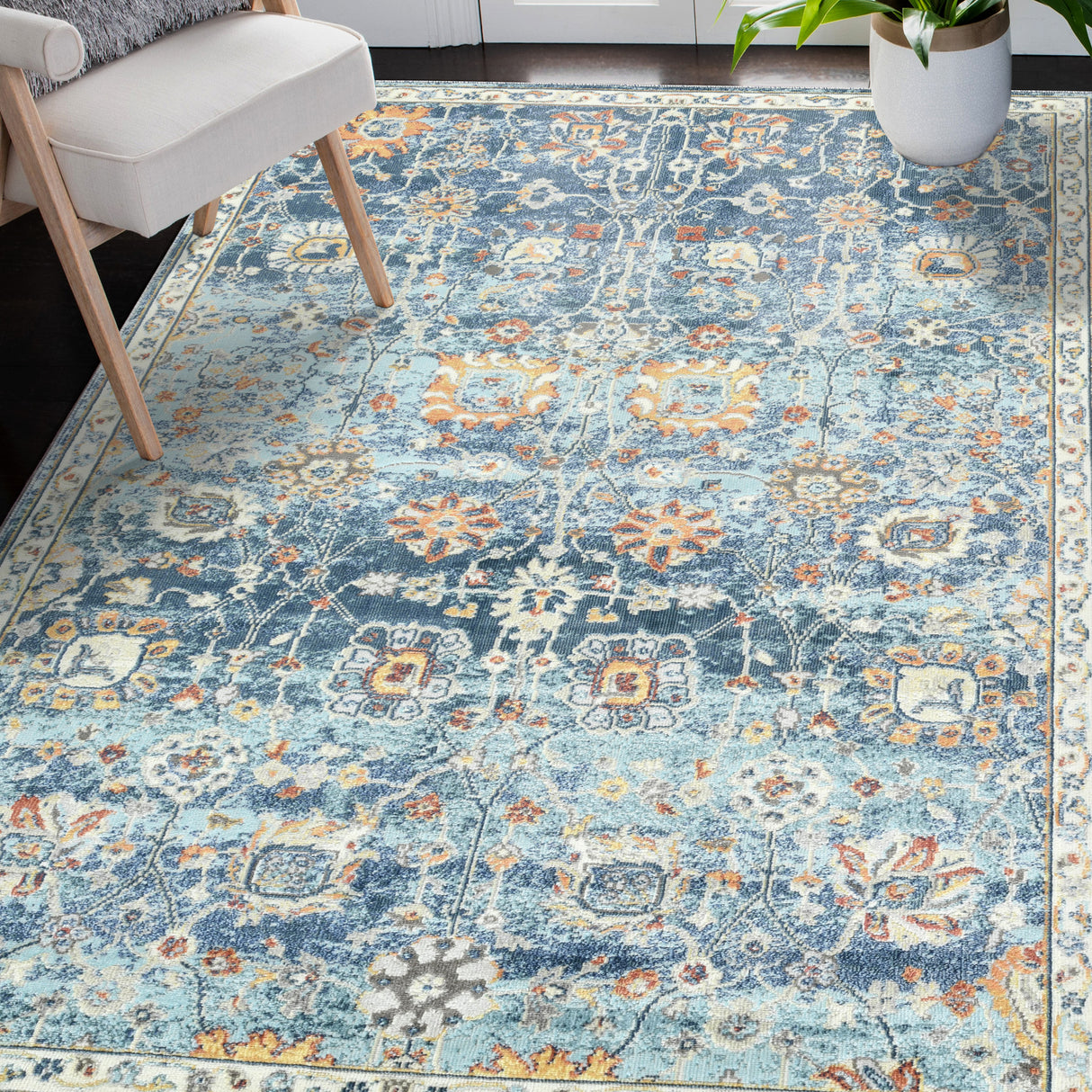Amer Rugs BHM-5 Bohemian Classic Floral Area Rug