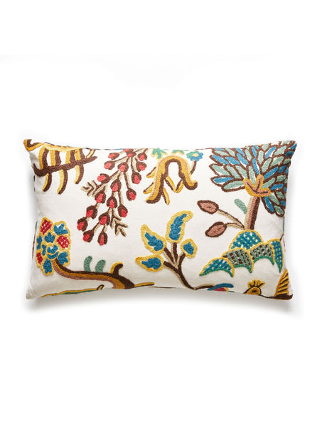 Scalamandre BH 0001LFABPILL FABLES - CREWEL PILLOW - Pillow 
