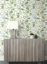 York BL1711 Moon Flower White Wallpaper