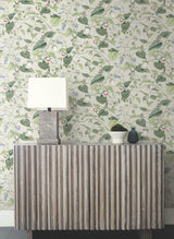 York BL1713 Moon Flower Light Taupe Wallpaper