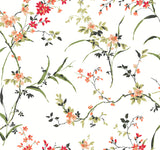 York BL1741 Blossom Branches White & Red Wallpaper