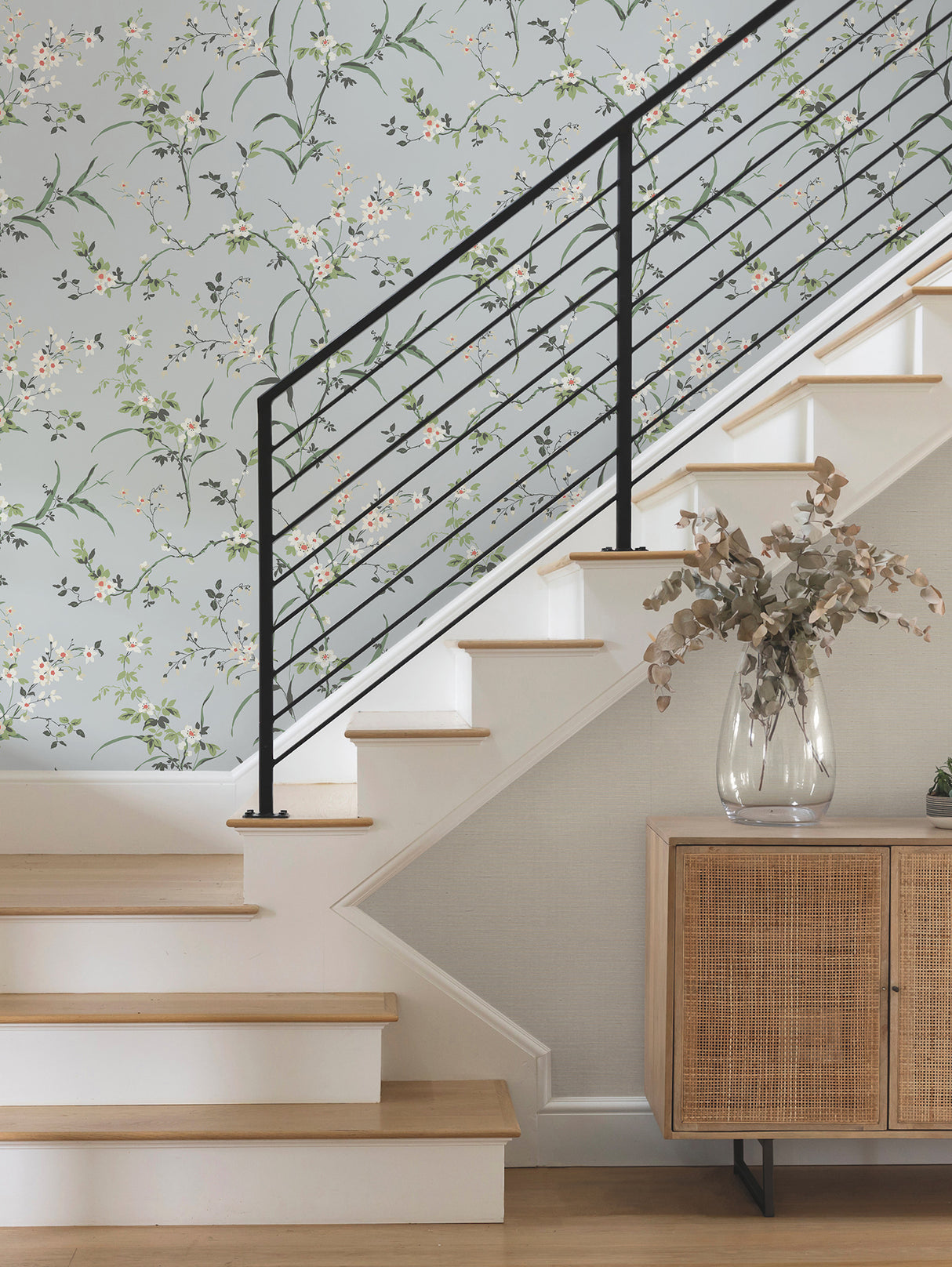 York BL1743 Blossom Branches Light Grey Wallpaper