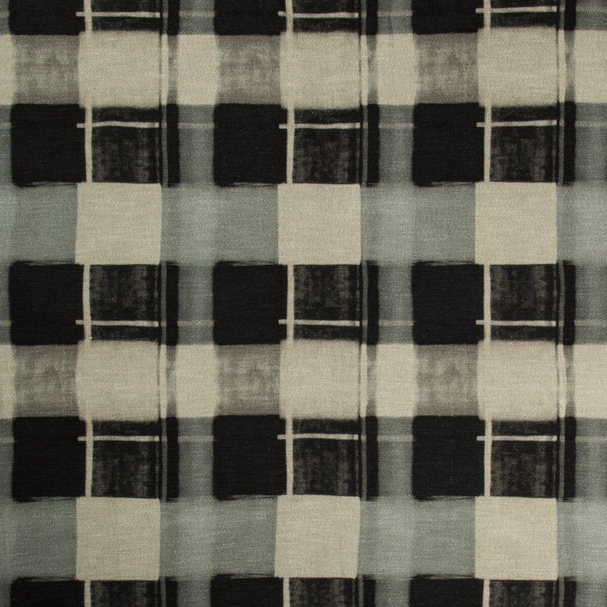 KRAVET DESIGN BLOCKADED.816.0 BLOCKADED KOHL Fabric - Eade's Wallpaper