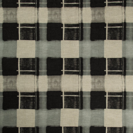 KRAVET DESIGN BLOCKADED.816.0 BLOCKADED KOHL Fabric - Eade's Wallpaper
