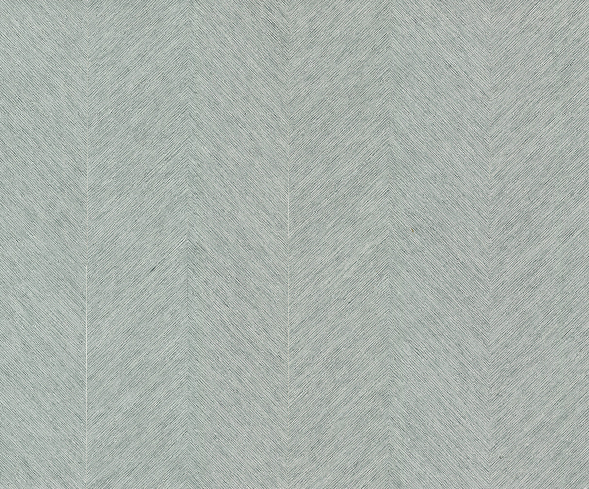 York BO6605 Chevron Blue Metallic Wallpaper